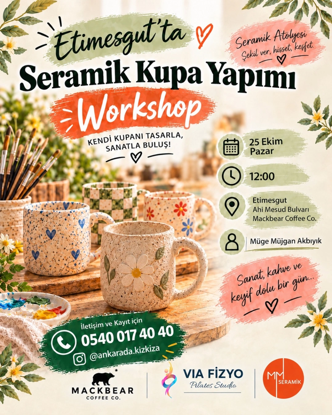 Etimesgut Seramik Kupa Yapımı - Workshop